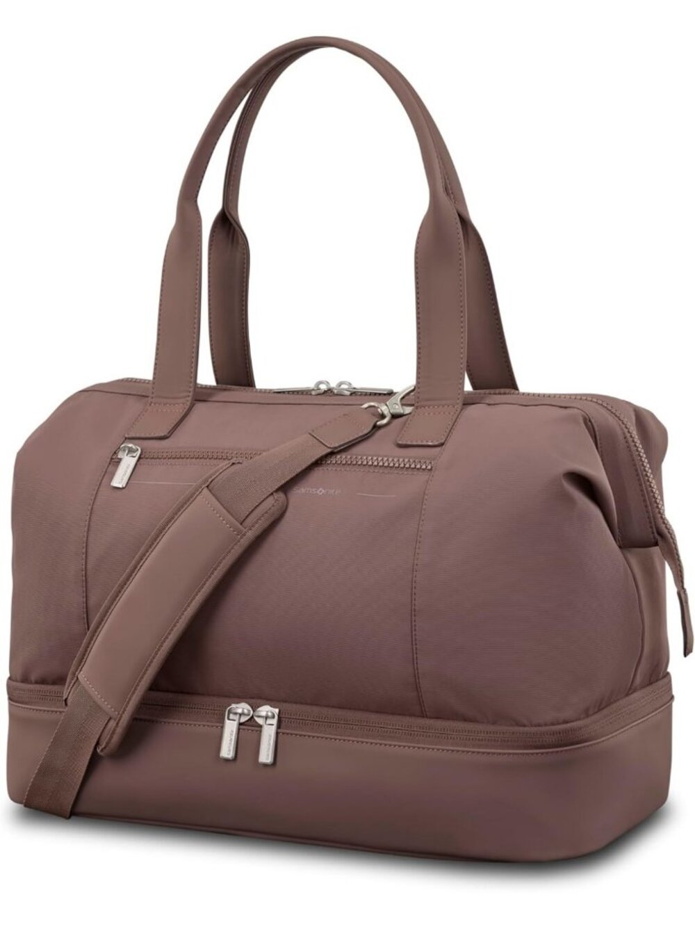 Versatile Weekender Duffle Bag with Laptop Compartment & Trolley Strap